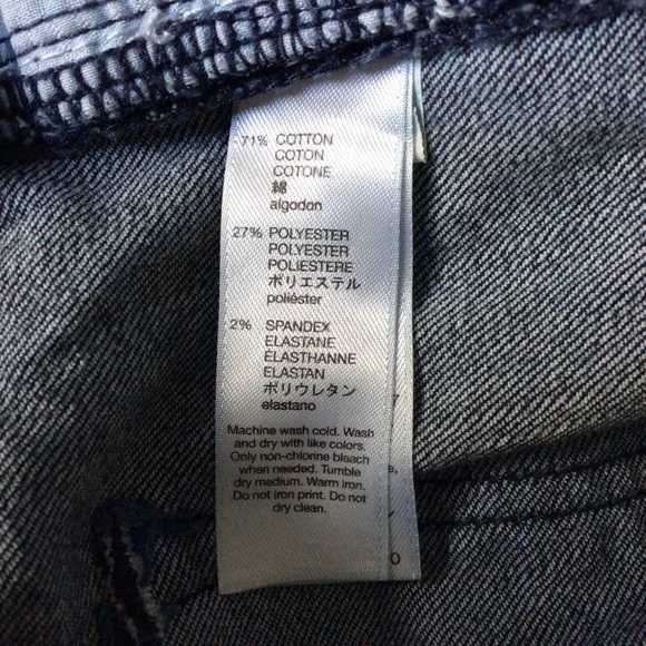 GAP Mid Rise Trouser Blue Denim Jeans - Size 6 - Picture 8 of 9